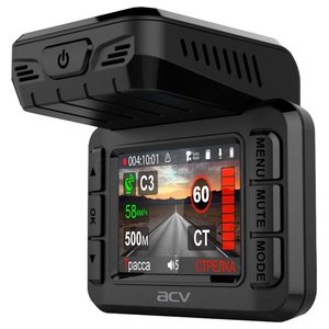 ACV GX-8000 КОМБО (видеорегистратор+антирадар+GPS-информатор)