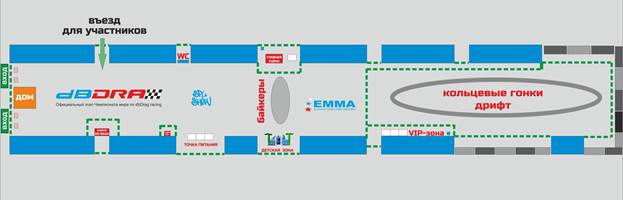 Схема площадки проведения Финала XVIII Чемпионата России